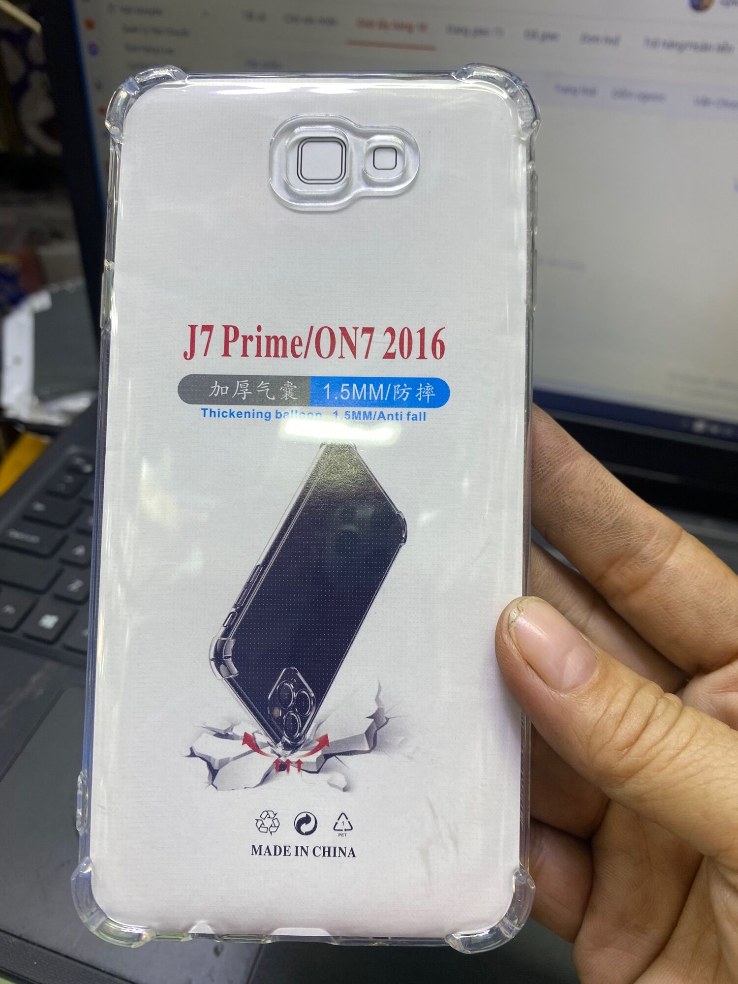 Ốp lưng Sámung J7 prime dẻo trong chống sốc
