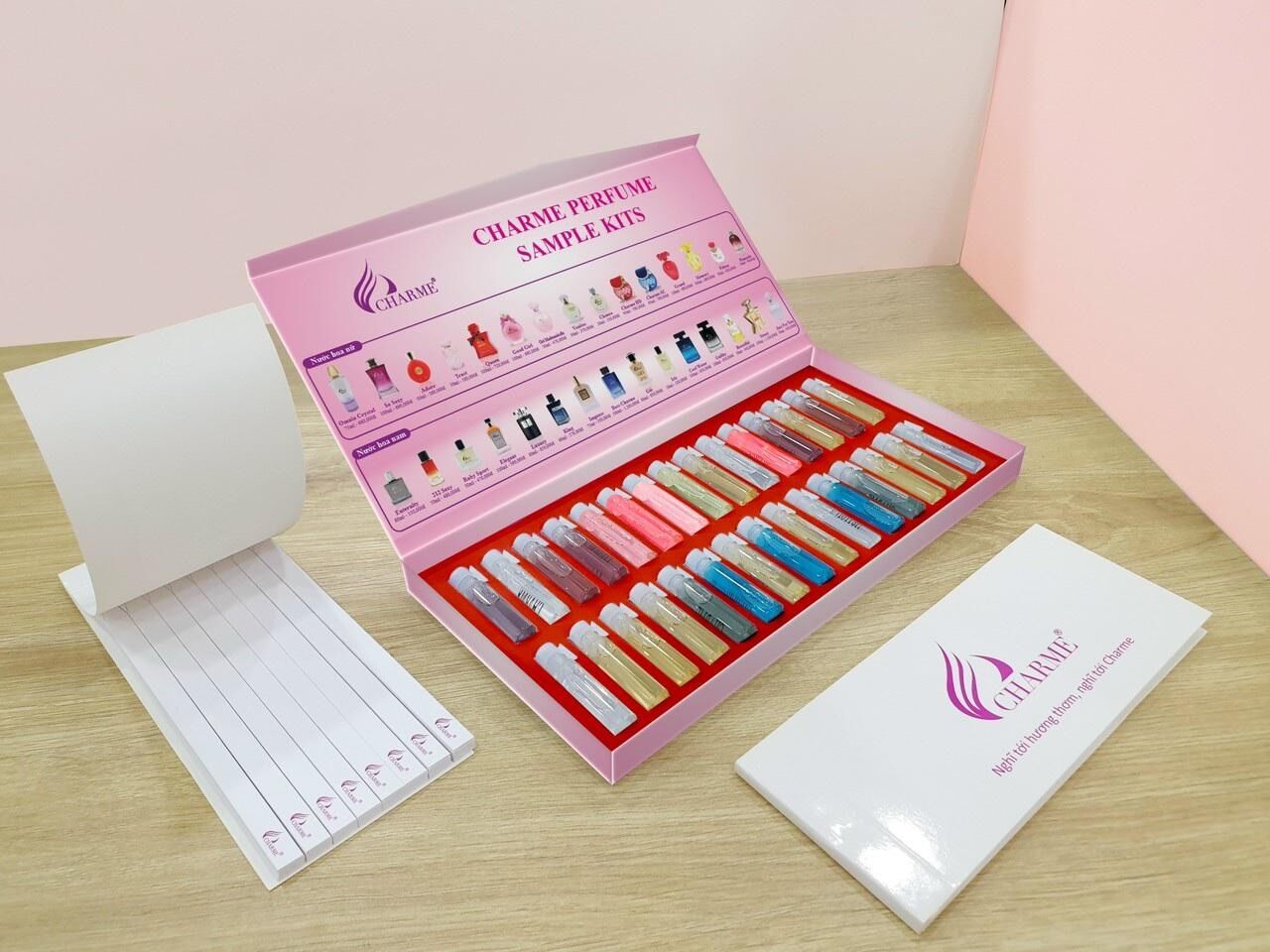 Bộ test nước hoa 30 mùi + tặng sổ thử mùi