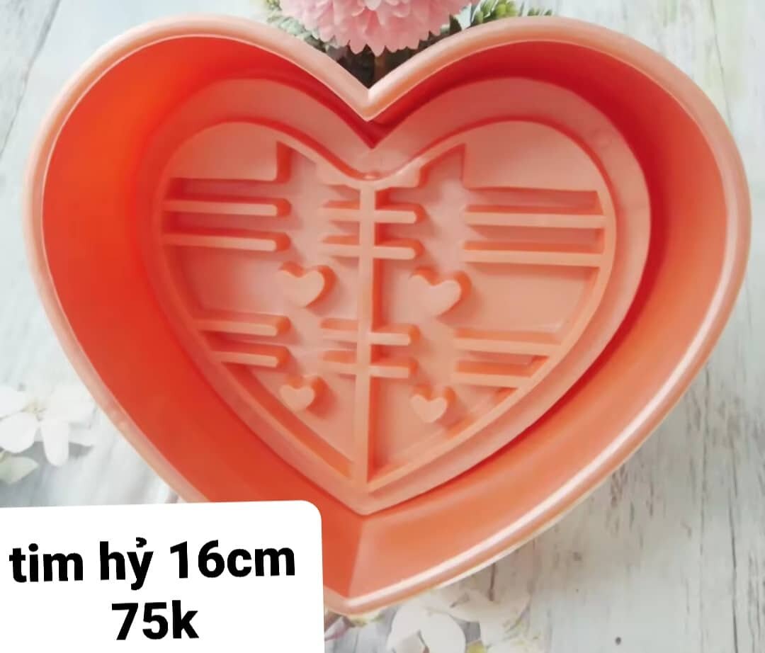 Khuôn nhấn xôi chữ hỷ 16cm
