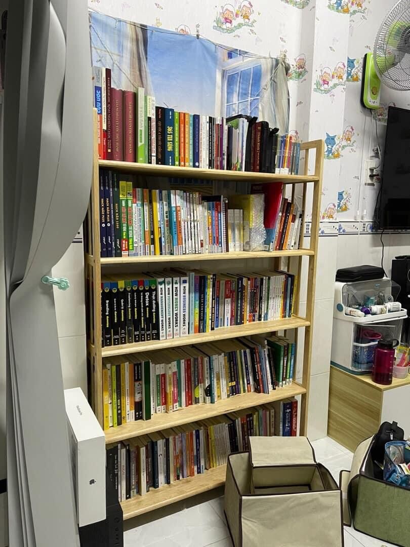 Kệ sách gỗ 5 tầng rộng 100cm