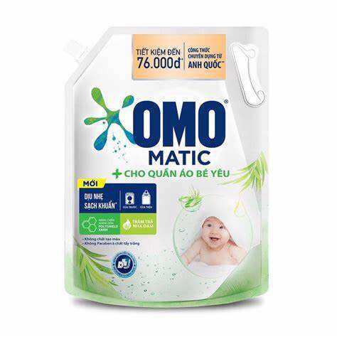 Nước Giặt Omo Matic Baby Cho Quần Áo Bé Yêu Túi 3.6kg