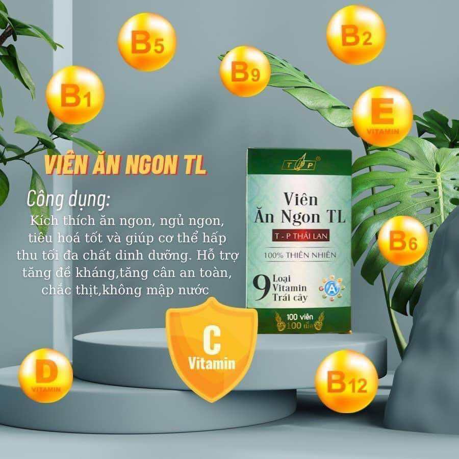 Viên ăn ngon TL bổ sung vitamin cho người gầy,suy dinh dưỡng,kém ăn