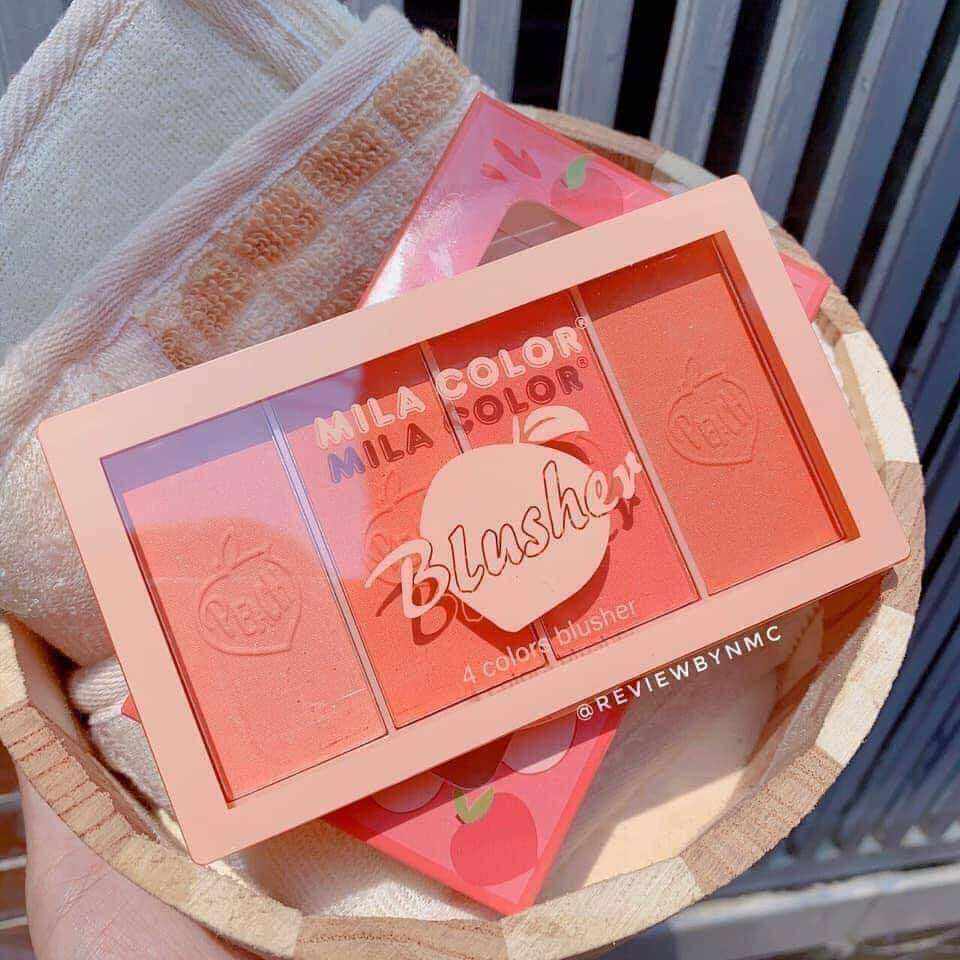 Bảng Phấn Má Hồng 4 ô Thái Lan ( có thể làm màu mắt )