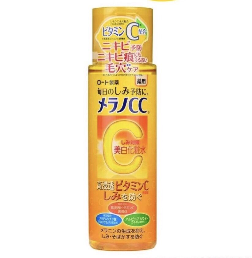Nước hoa hồng dưỡng ẩm sáng da Melano CC Whitening Lotion 170ml