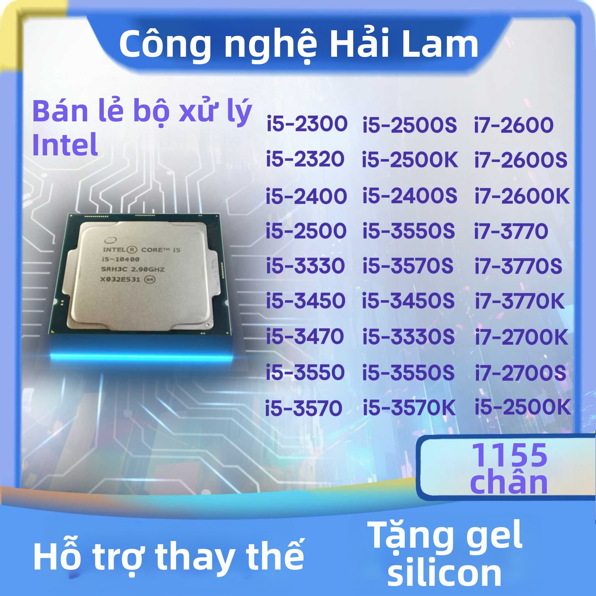 Intel i7-3770 CPU Intel i7-3770K CPU Intel i7-2600 CPU Intel i7-2600K CPU Intel i5-3470 CPU Intel i5-3450 CPU Intel i5-2400 CPU Giá 722,000 Đồng*Miễn phí vận chuyển