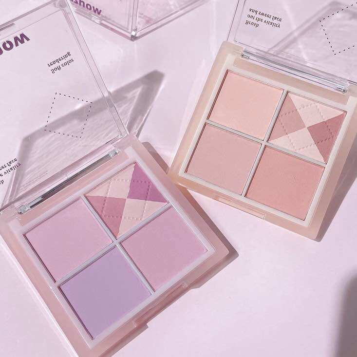 Phấn má hồng mịn lì 4 ô Kakashow