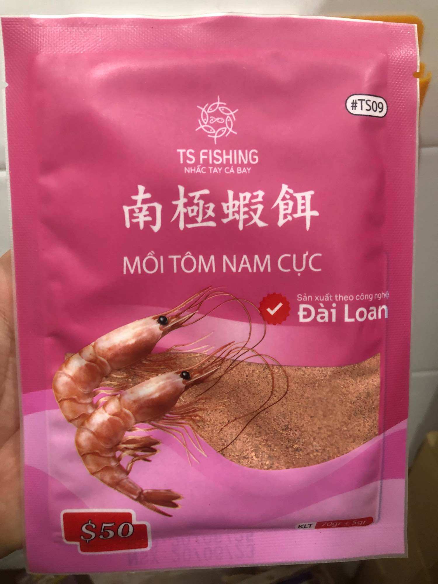 Mồi câu cá tôm nam cực