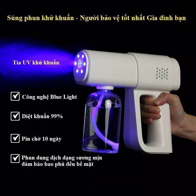 Máy xịt khử khuẩn cầm tay k5, k5pro, k6x / sung phun khử khuẩn nano