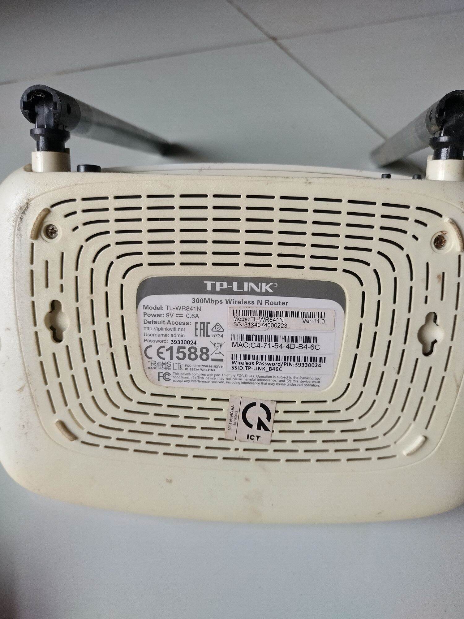 wifi TP link 2 râu ( đã qua sử dụng)