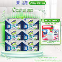 Combo 6 hộp Viên Rửa Chén Bát SUNLIGHT 5 in 1 Cho Máy Rửa Chén Bát (28V/hộp) (bao bì tùy lô nhập hàng)