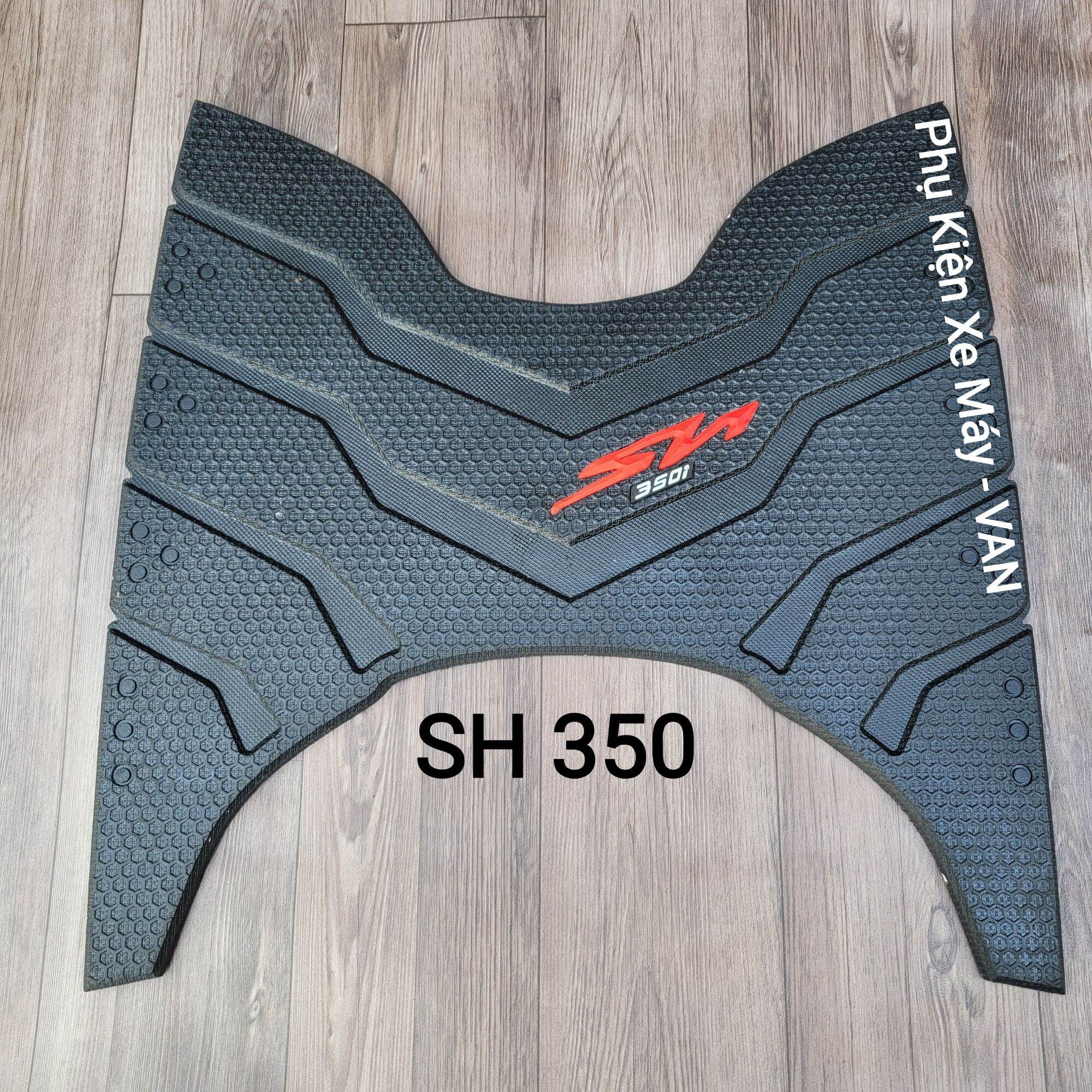 Thảm lót chân xe sh 350i cao su dày chữ đỏ