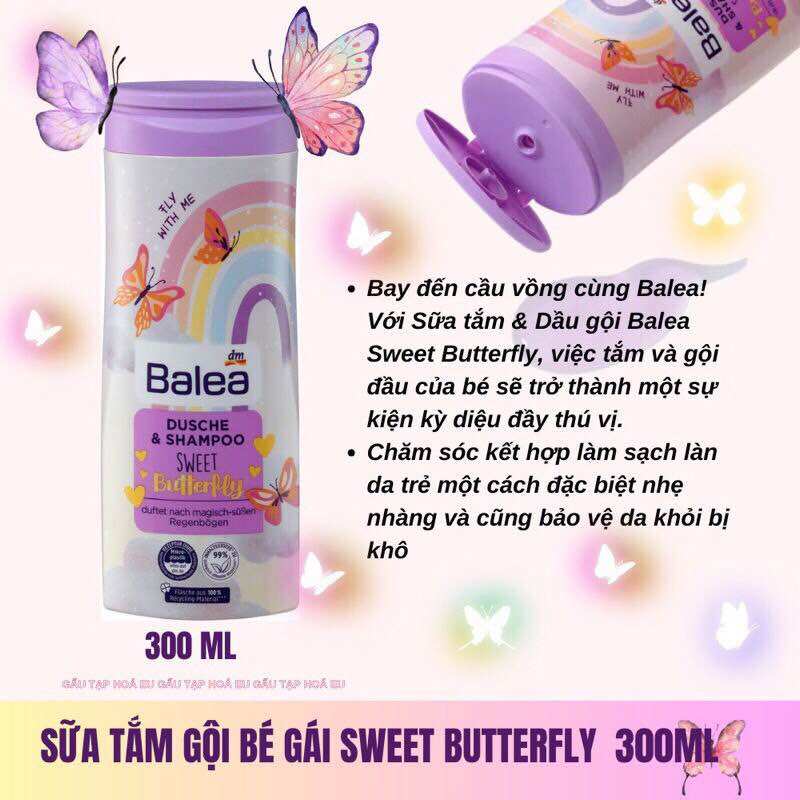 Sữa tắm gội Balea Kids 2in1 300ml – dịu nhẹ, thơm lâu, an toàn cho bé da nhạy cảm