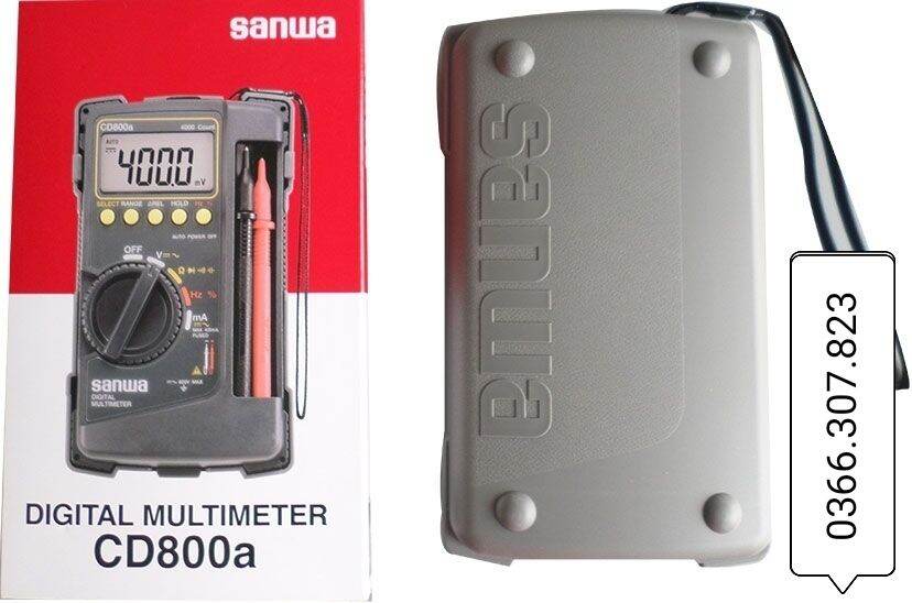 Sanwa CD-800a2 đo điện áp, điện trở, tụ điện, tần số có True RMS