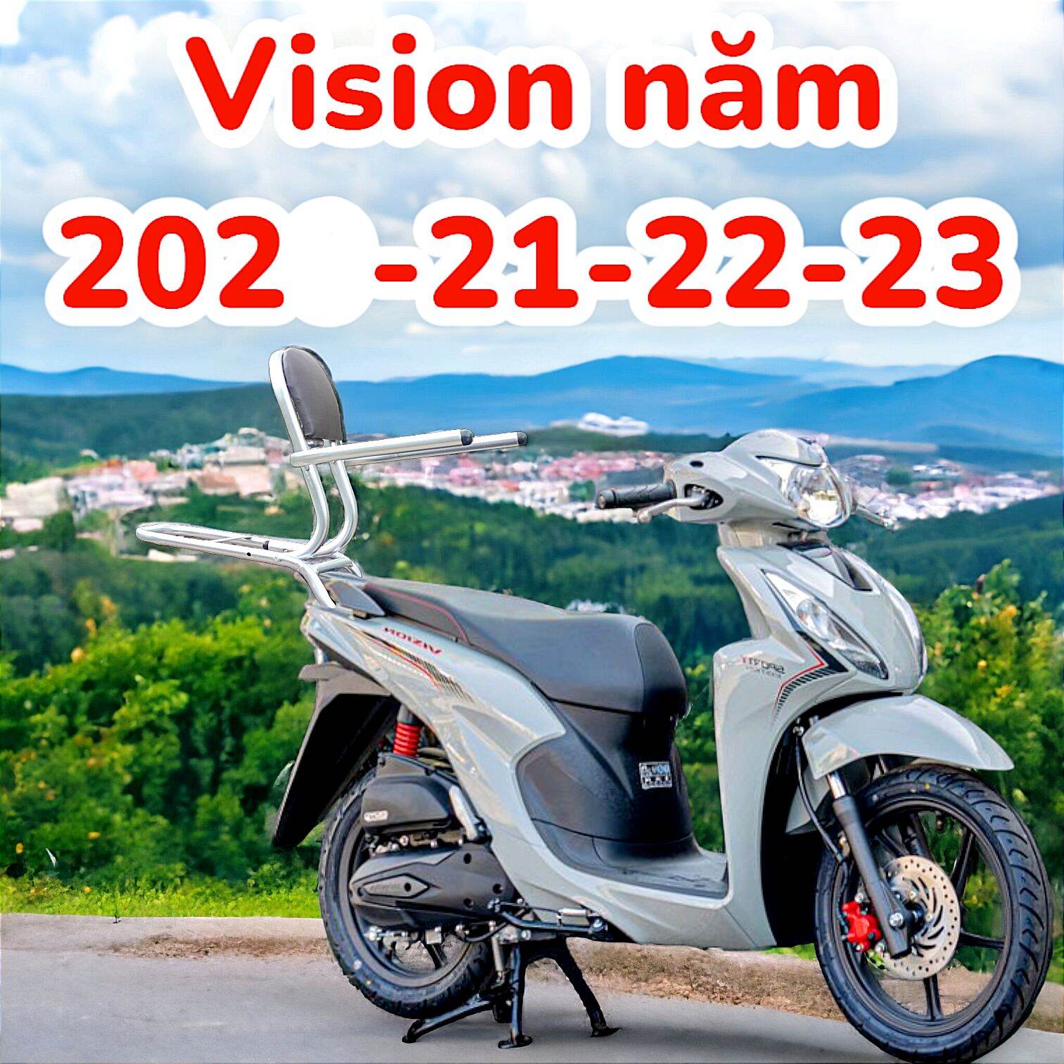 Baga phượt có ghé dựa  xe vision 2021 đến 2023
