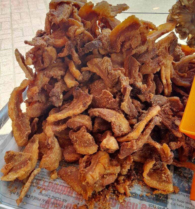 Tóp Mỡ ba rọi rời giòn rụm từng miếng vừa miệng vừa khẩu vị(500gr)