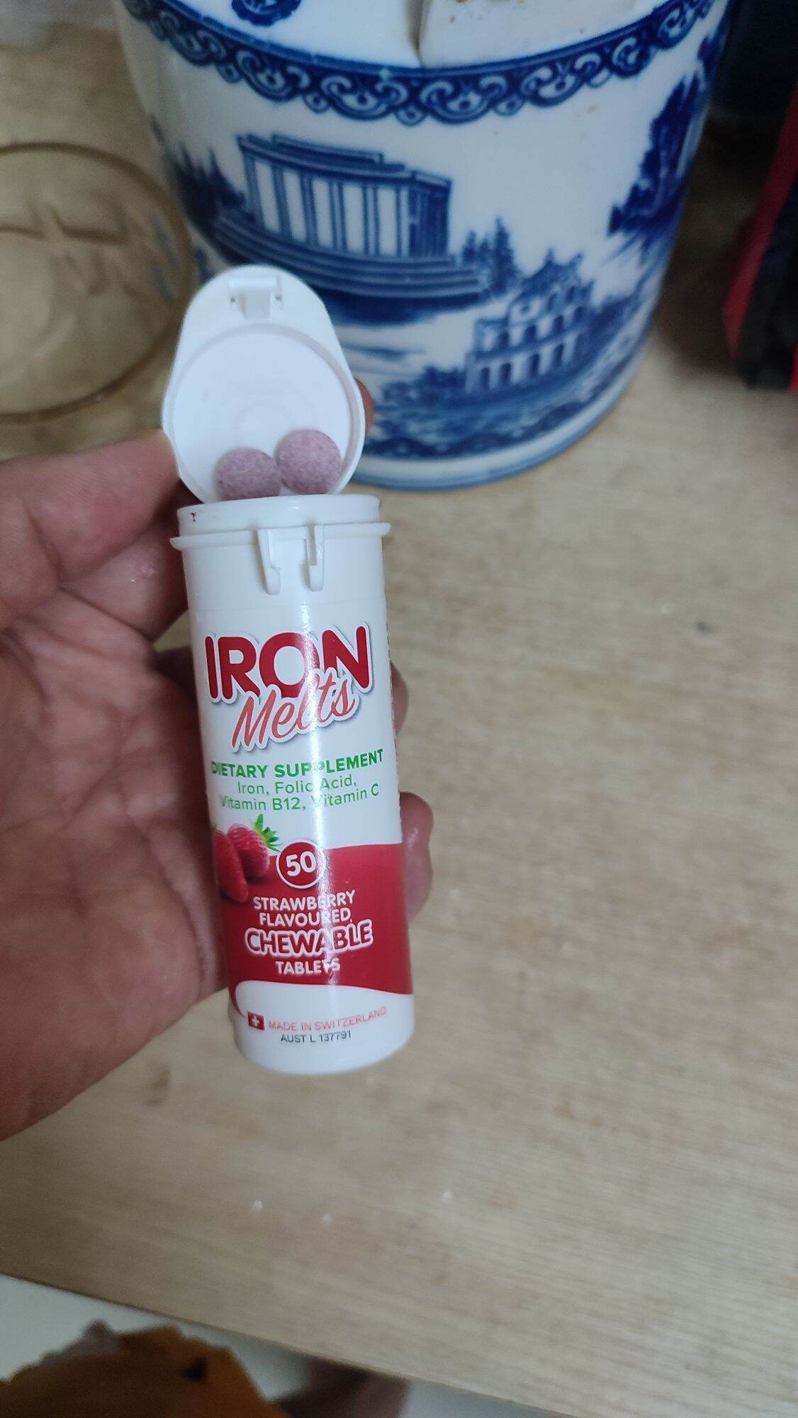[HCM]VIÊN SẮT NGẬM BỔ MÁU IRON MELTS ( Úc ) - 50v