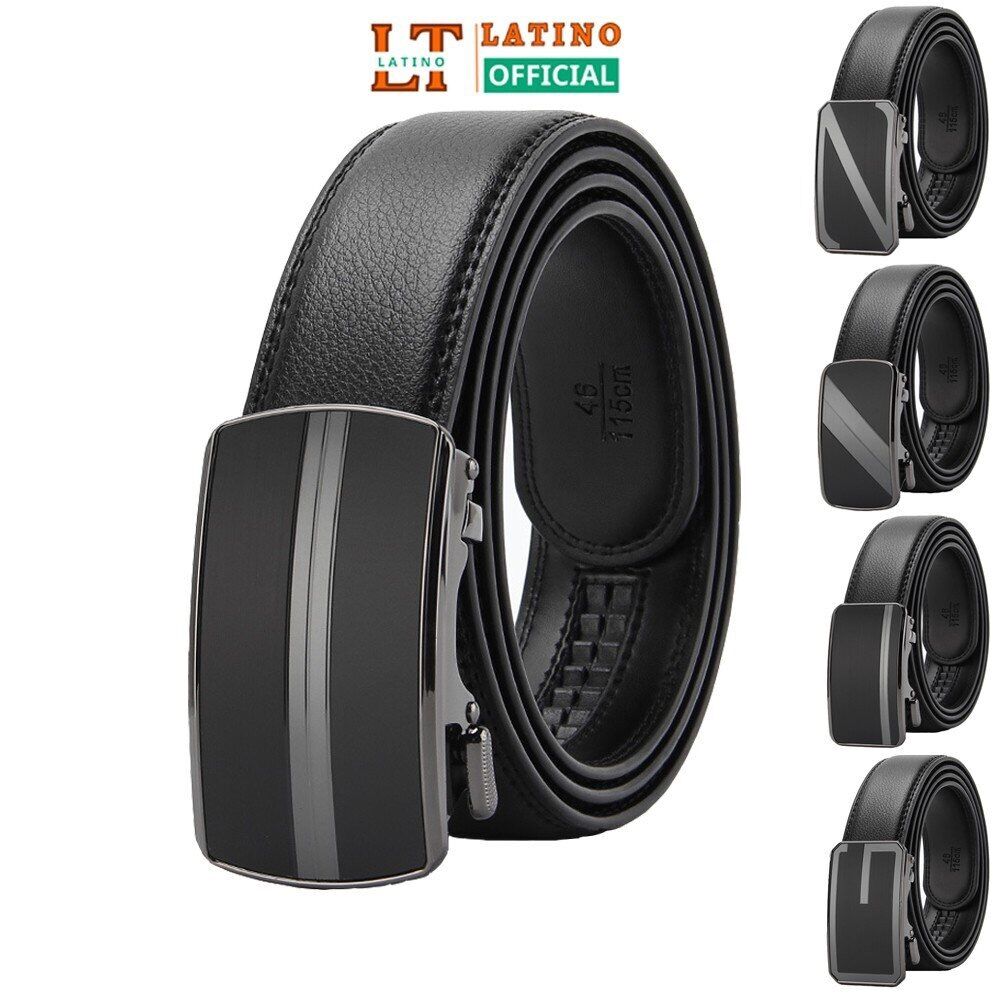 Thắt lưng nam cao cấp TL101, dây nịt nam da bò 2 lớp, nịt da nam khoá tự động giấu dây bản rộng 3,5cm