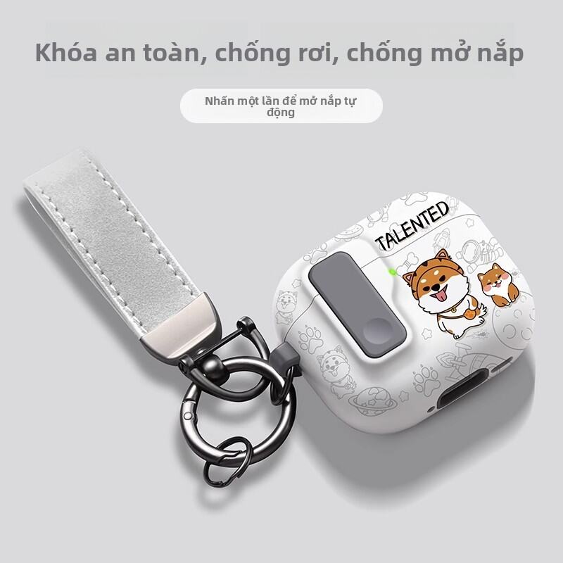 YOUSIDUN | Ốp lưng bảo vệ tự động cho AirPods Pro 2 chống tiếng ồn chủ động khóa kéo cho nam AirPods