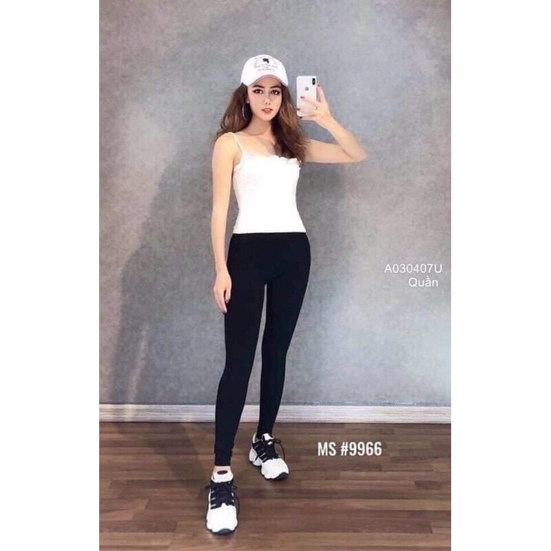 Quần 9966 legging thần thánh nhà e siêu co dãn