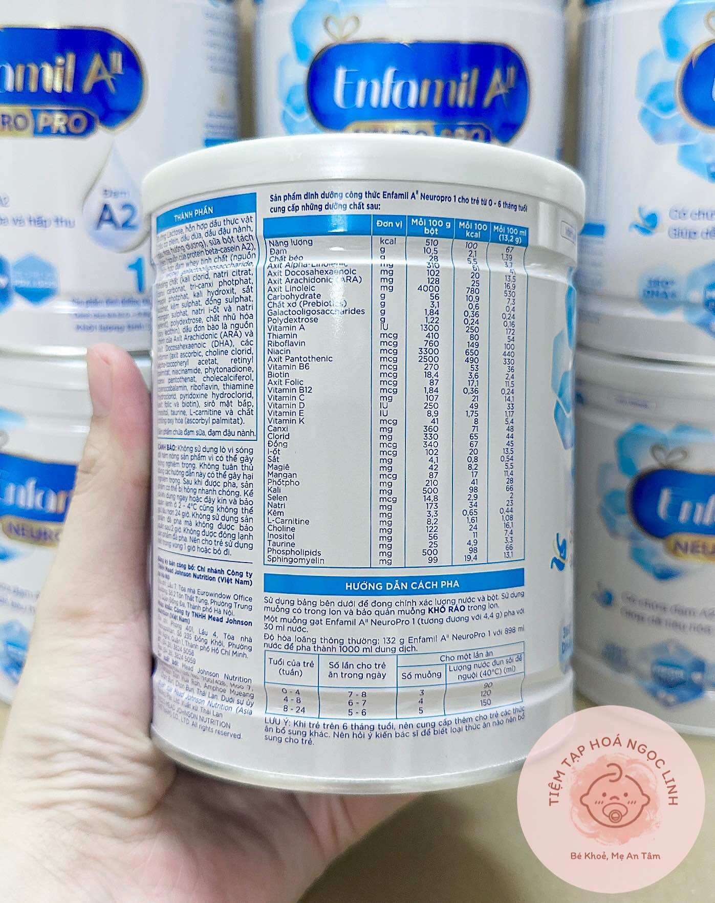 Sữa bột ENFAMIL A2 NEURO PRO 1 (0-6 tháng tuổi) 350g