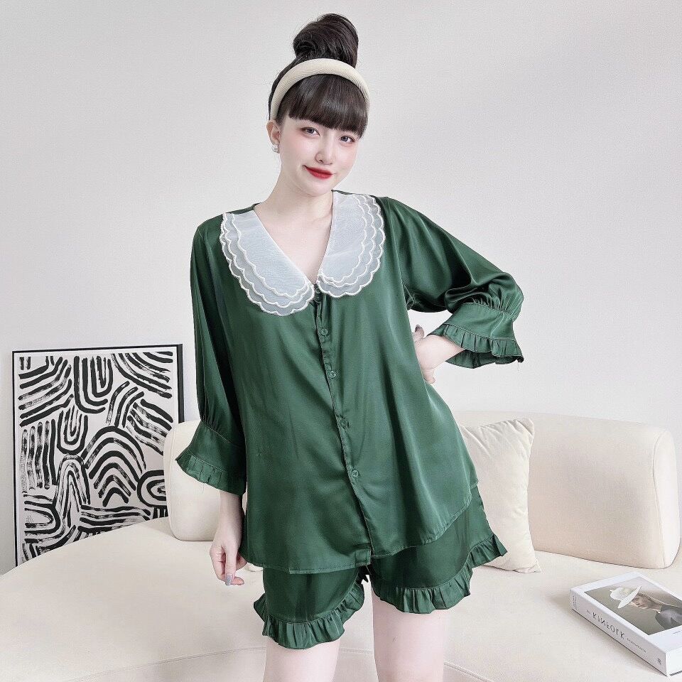 Đồ Bộ Bigsize Lụa Latin Cao Cấp - Đồ bộ mặc nhà xinh