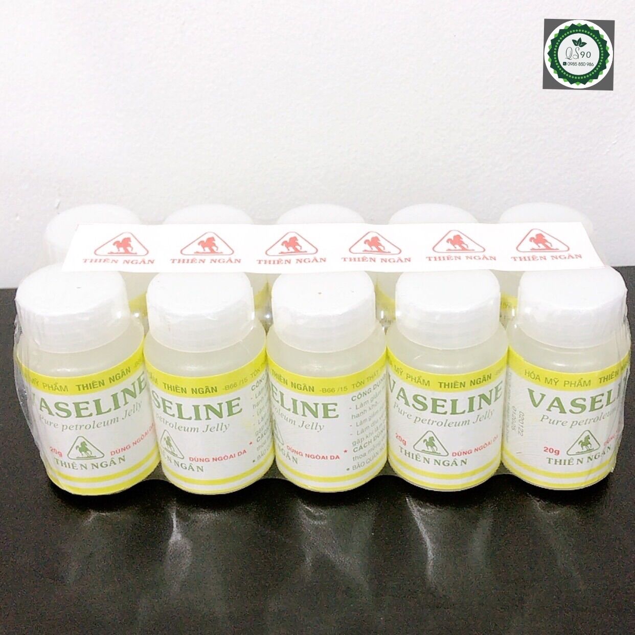 1 lốc 10 lọ 20g vaseline thiên ngân/date 2028