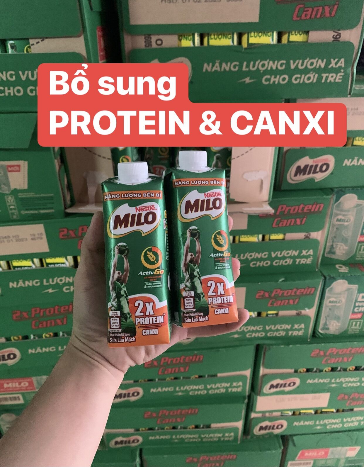(Date t7/2025)thùng 24 hộp Sữa Lúa Mạch Milo Nắp Vặn 210ml có đường