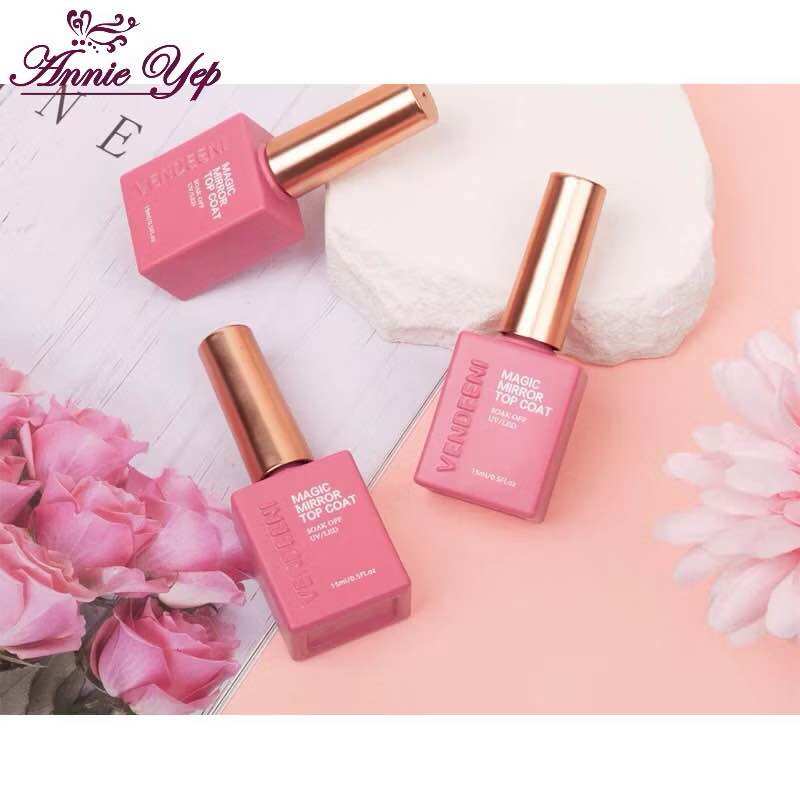 Top bóng chà tráng gương Vendeeni chính hãng 15ml - móng nail chuyên dụng