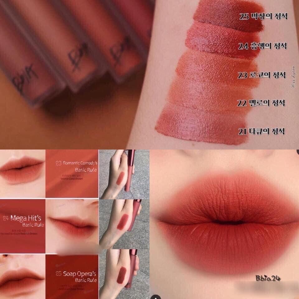 Son Kem Siêu Lì Bbia Last Velvet Liptint Version 5 Hàn Quốc - Hàng Chính Hãng