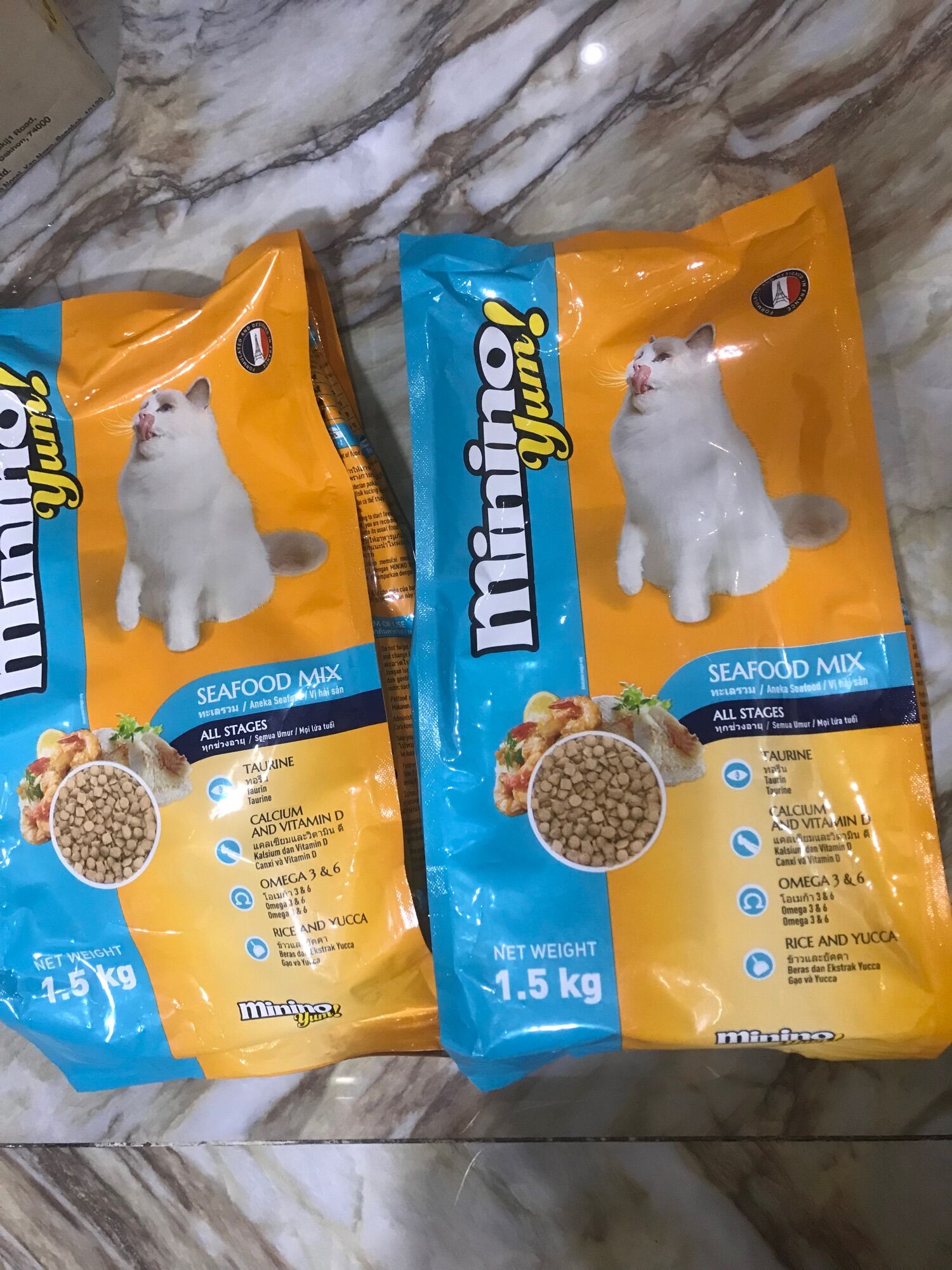 Thức ăn hạt minino yum hải sản 1.5kg