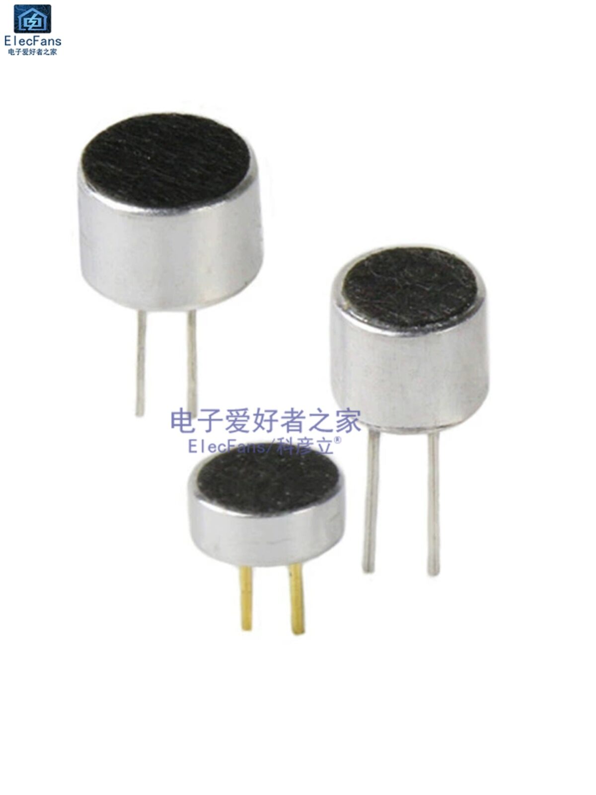 Microphone Điện Áp Định Mức Điện Dung ELECFANS 9*7/6x5mm Đầu Nghe Đĩa CD Đầu Thu Âm Thanh Linh Kiện Điện Tử Thiết Bị Âm Thanh