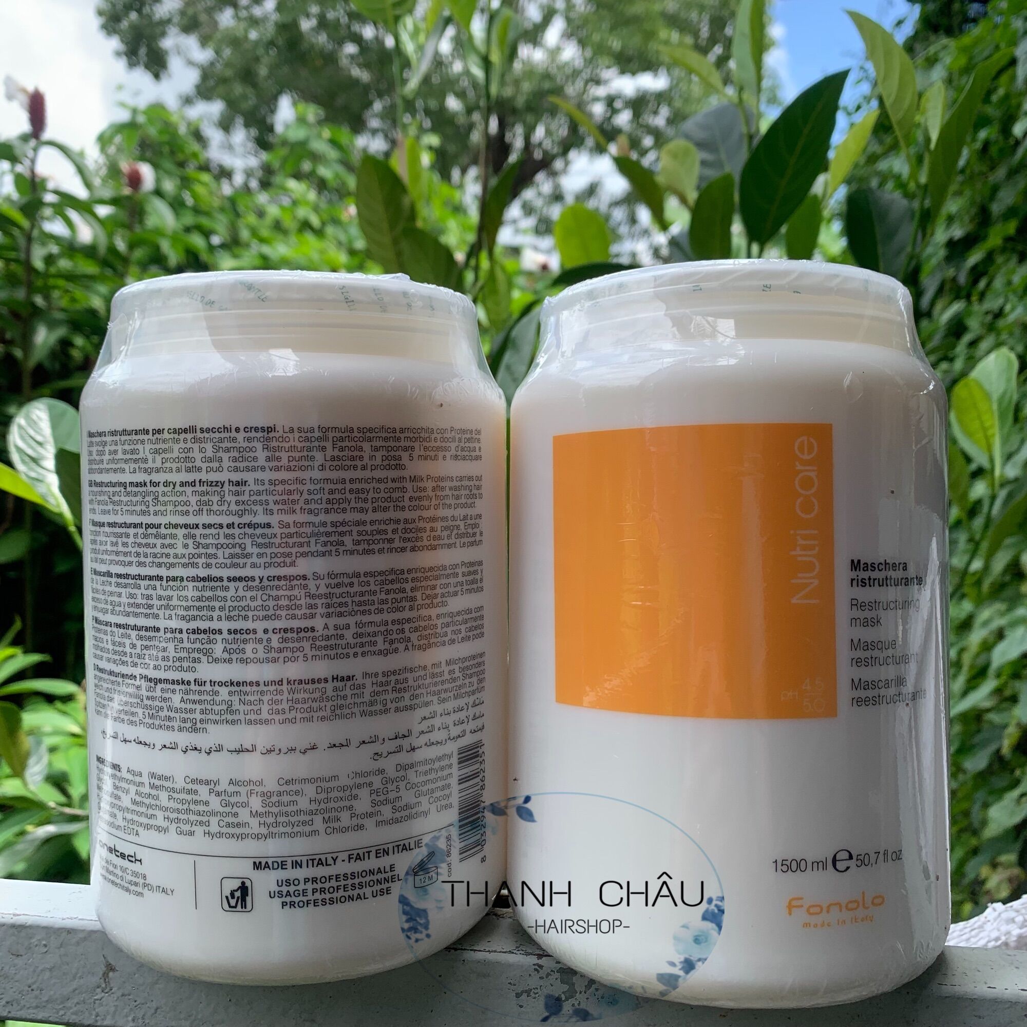 Ủ tóc hấp dầu Fanola Nutricare 1500ml mẫu mới