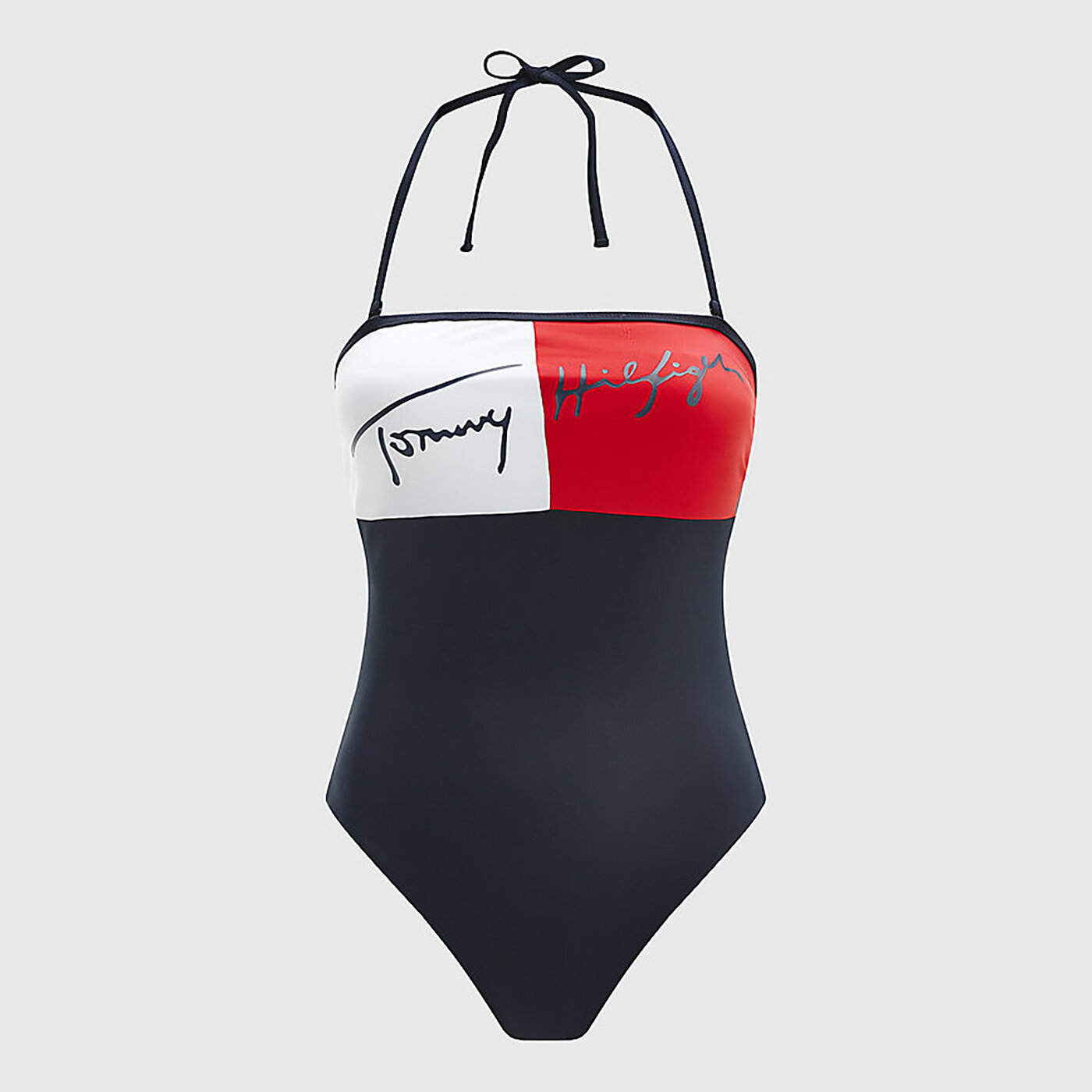 Tommy hilfiger - đồ bơi nữ cheeky bandeau one piece rp uw0uw03466dw5