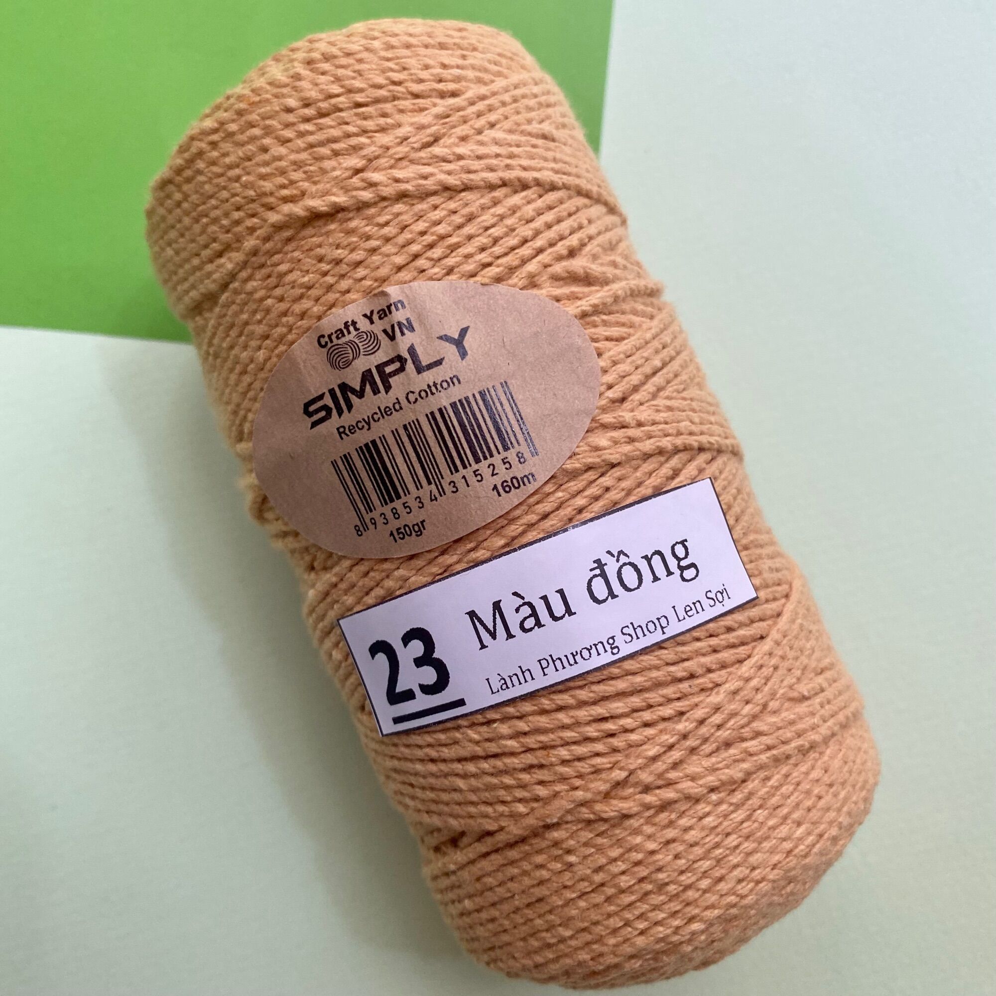 Sợi Simply Móc Túi Mũ Cuộn 150gr