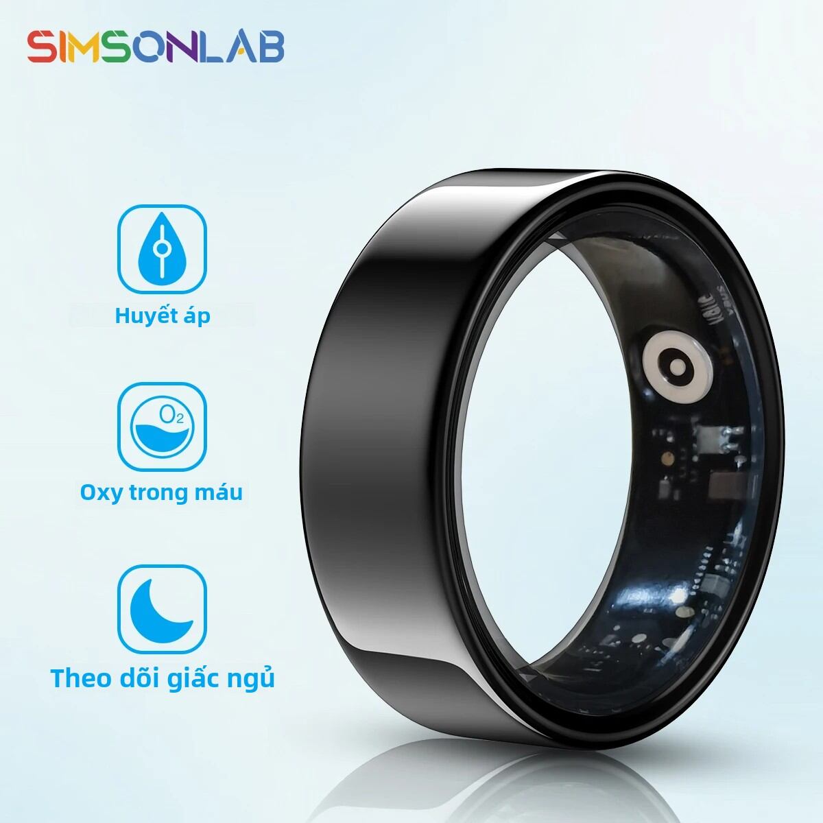 Vòng Thông Minh Theo Dõi Giấc Ngủ Oxy Trong Máu & Theo Dõi Áp Suất Đa Chế Độ Thể Thao Tiêu Thụ Điện Năng Thấp IP68 Chống Nước SIMSONLAB LA380-YJ