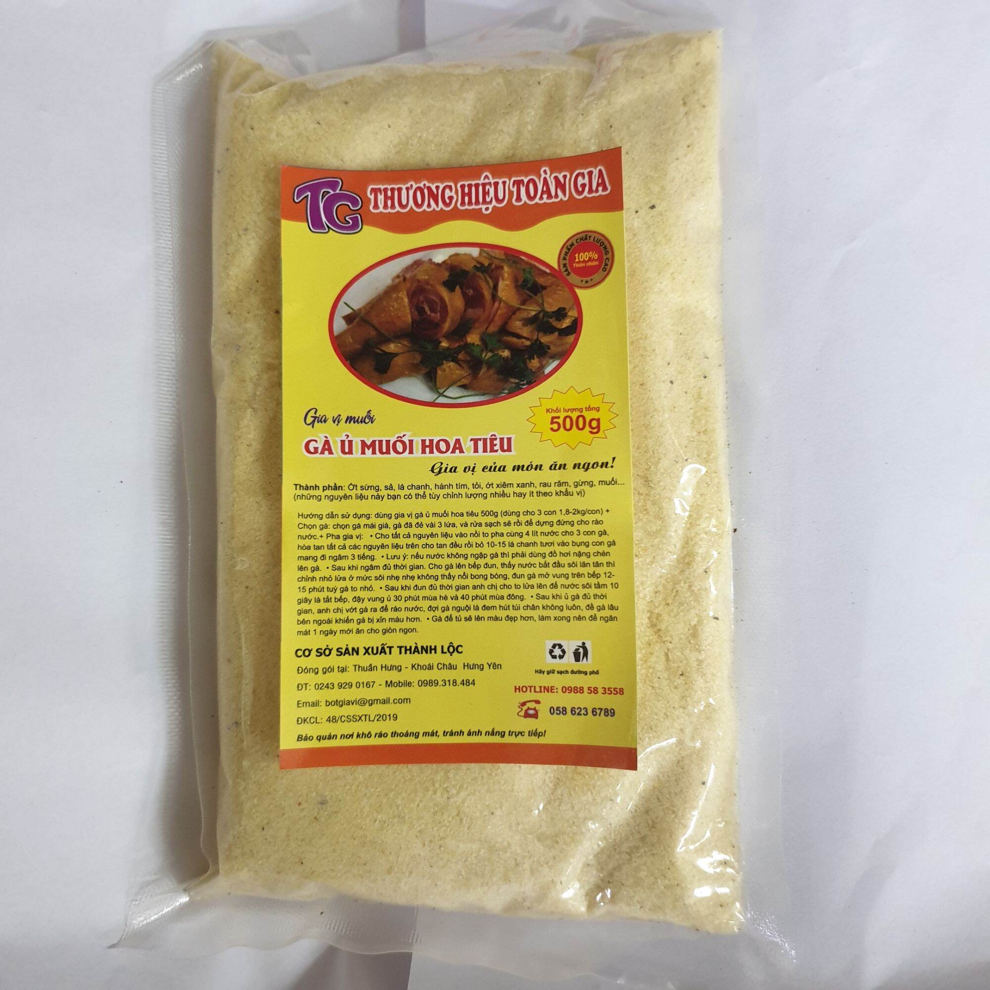 Gà ủ muối hoa tiêu có muối