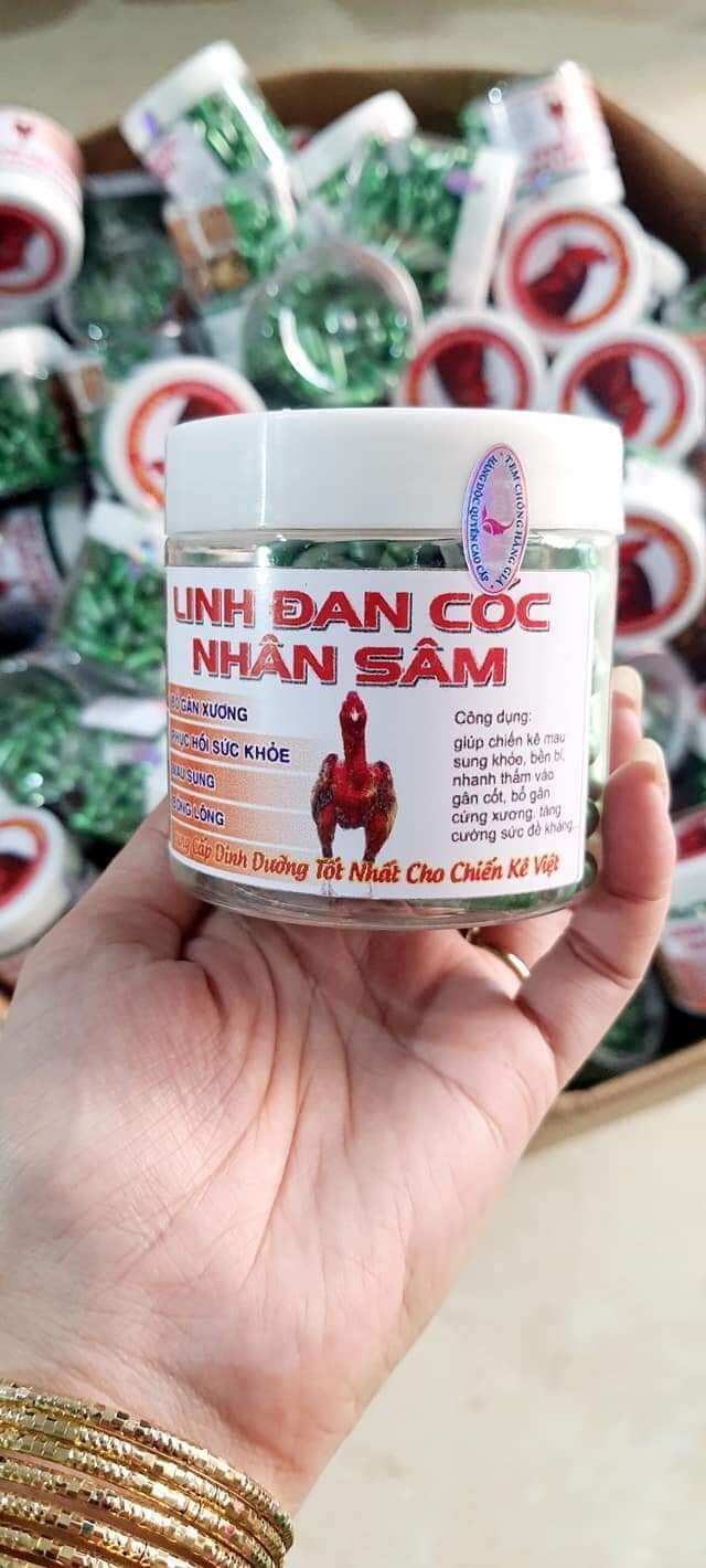 Linh đan cóc nhân sâm hủ 100 viên cho gà
