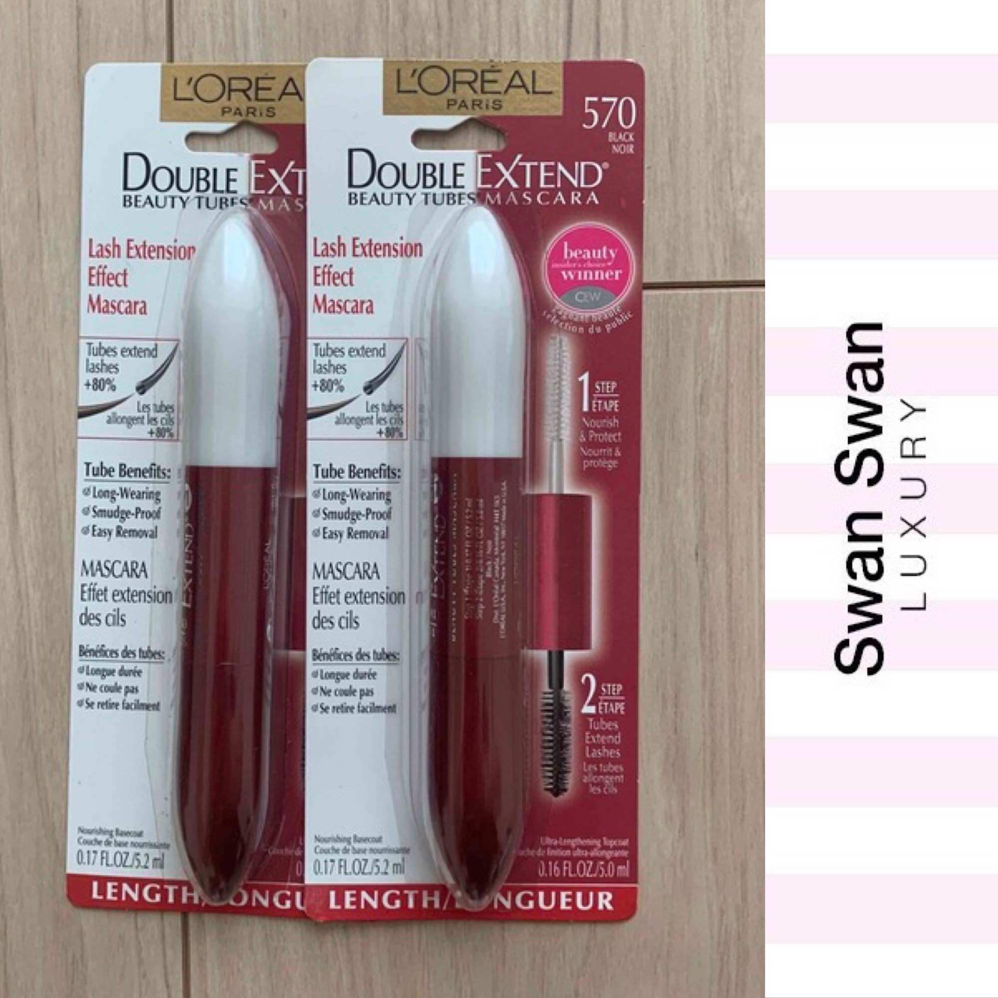 Mascara Hai Đầu Loreal Dưỡng Mi Siêu Dầy Extend Beauty Tubes