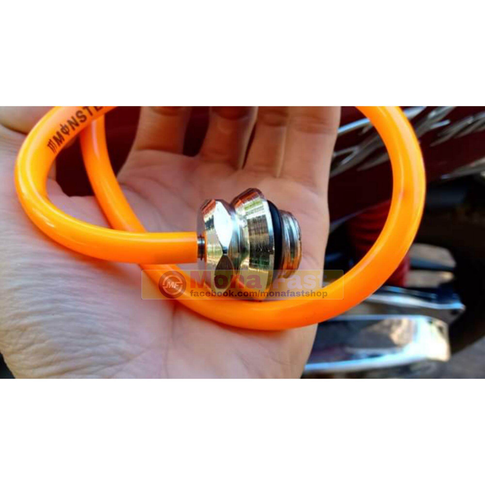 Nắp nhớt thông hơi xe máy inox nhiều màu dây