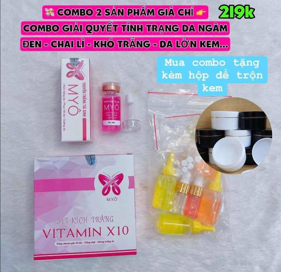 Combo set kích trắng - truyền trắng myô