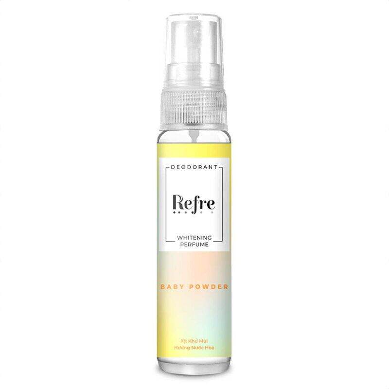 Xịt Khử Mùi Refre Dưỡng Sáng Da Hương Phấn Thơm 30ml