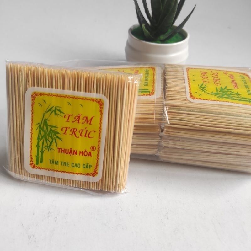 Tăm xỉa răng tre cao cấp - tăm trúc xỉa răng