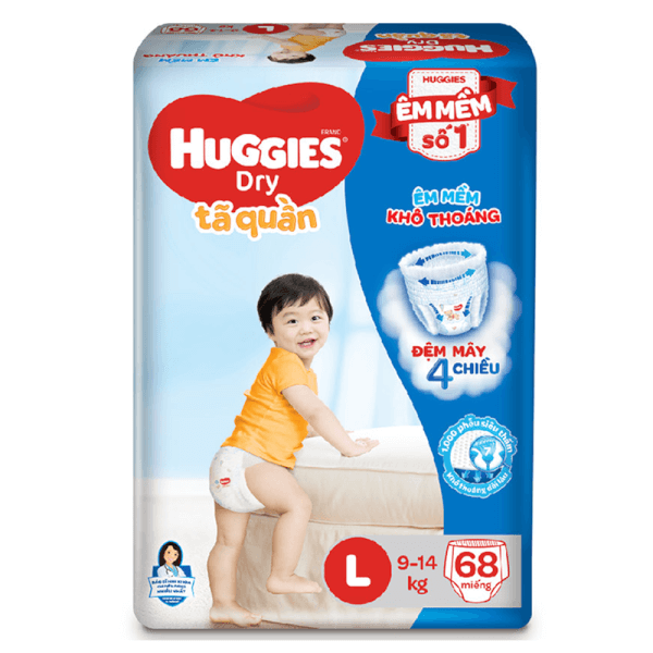 [82 MIẾNG] Tã dán sơ sinh Huggies Dry S80 + 2 miếng (4-8kg)
