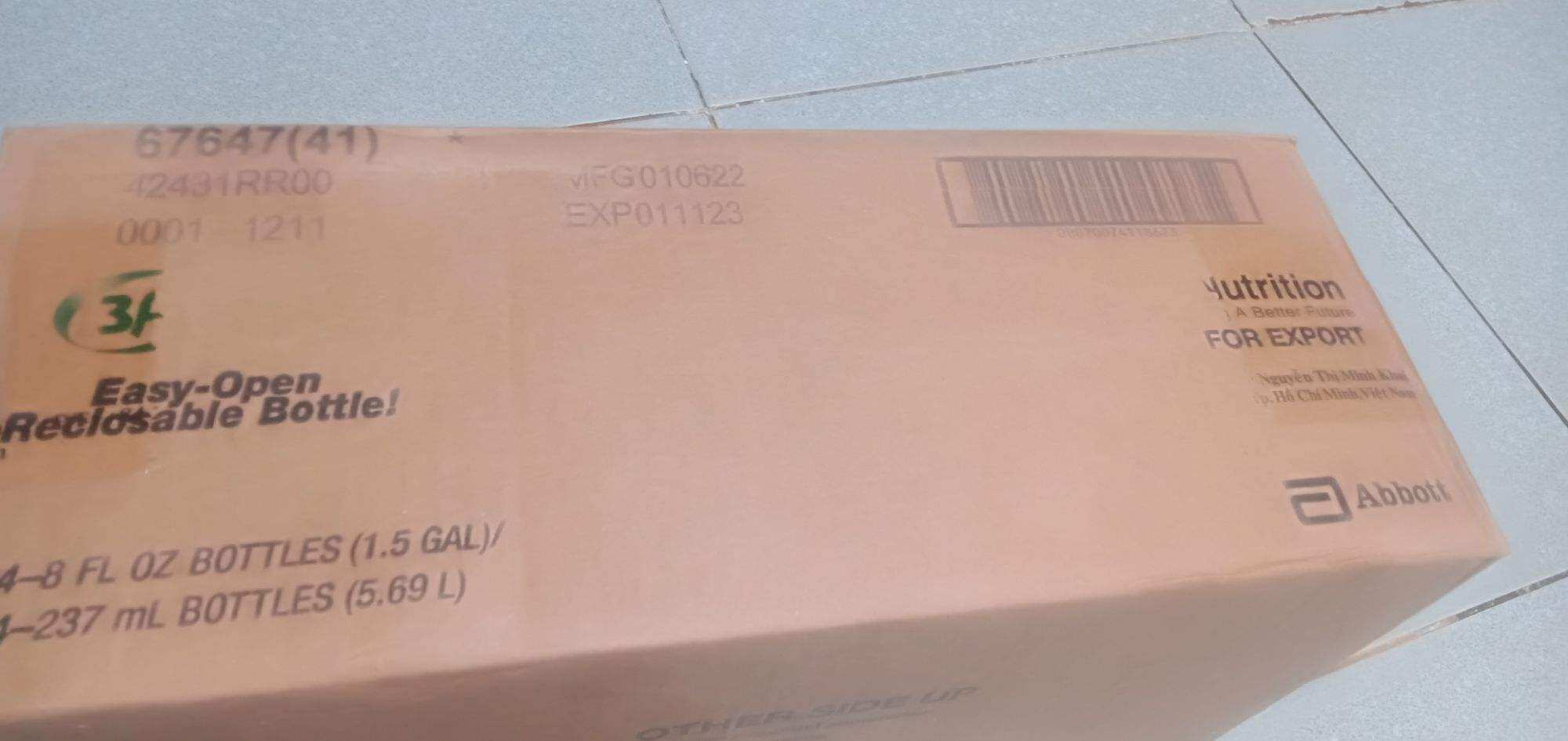 thùng 24 chai sửa nước ensure 237ml