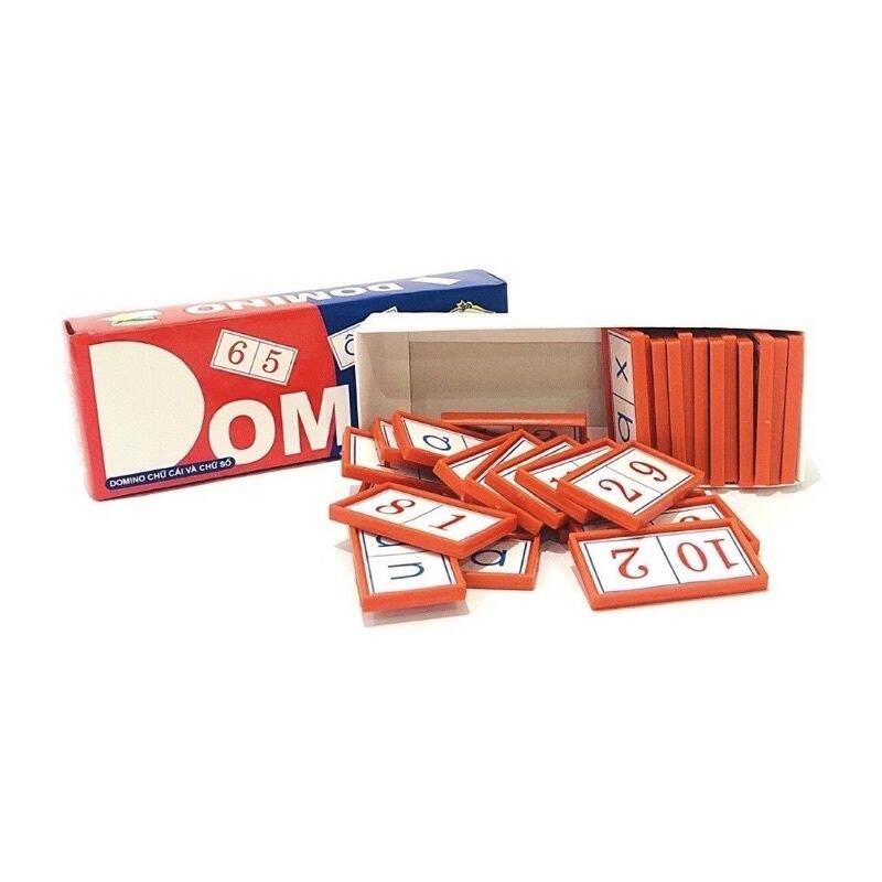 Domino học chữ và số, đồ dùng thông tư 02