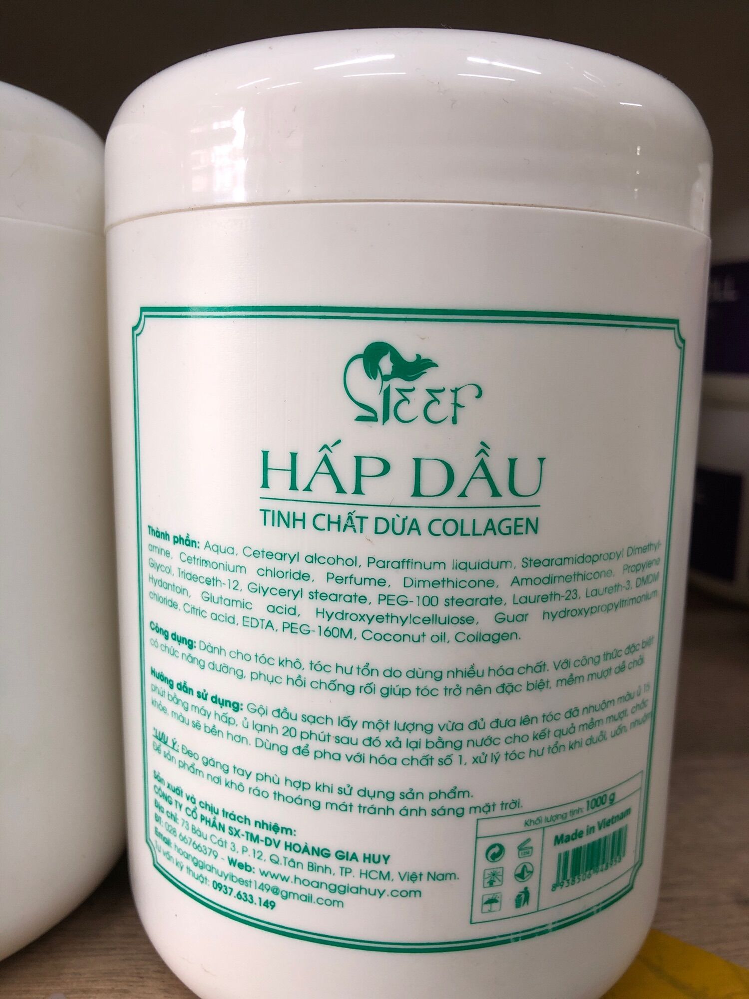 Hấp dầu tinh chất Dừa Collagen 1000ml