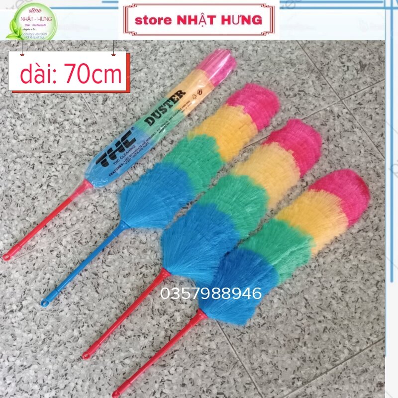 Chổi Quét Bụi Sợi Nylon Mềm Mịn Dài 70cm