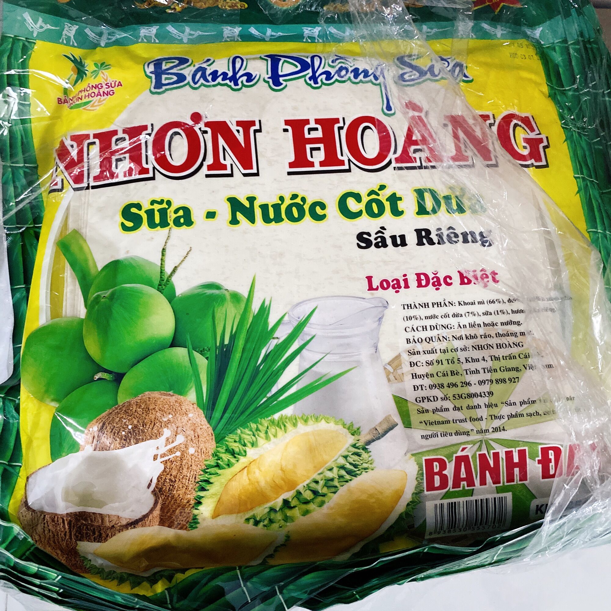 Bánh tráng sữa Nhơn Hoàng loại đặc biệt 450g