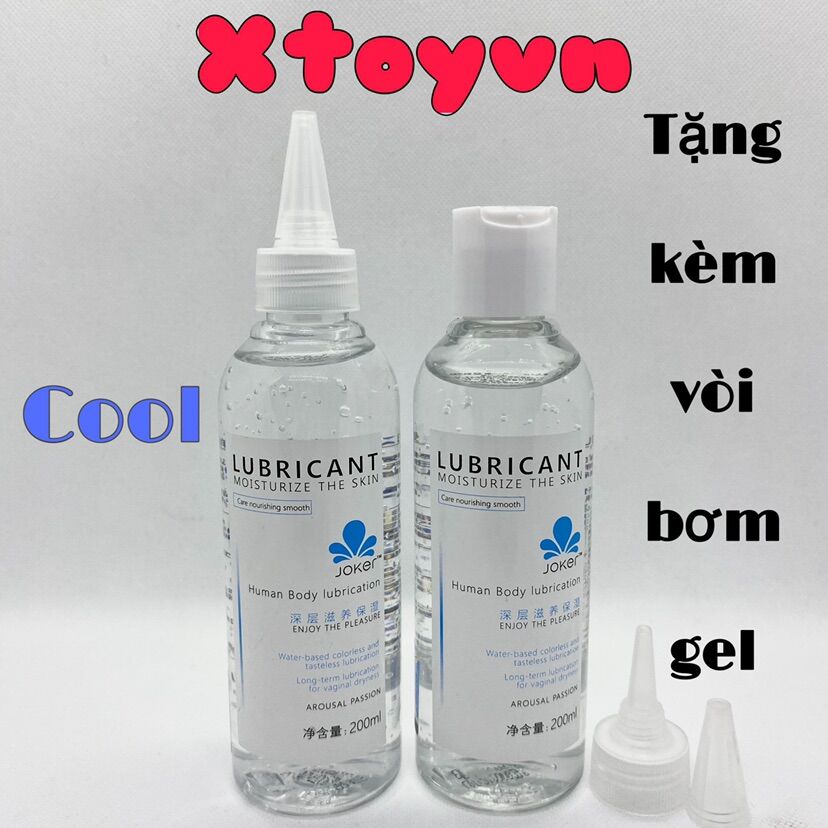 Gel bôi trơn joker màu xanh - mát lạnh - 200ml