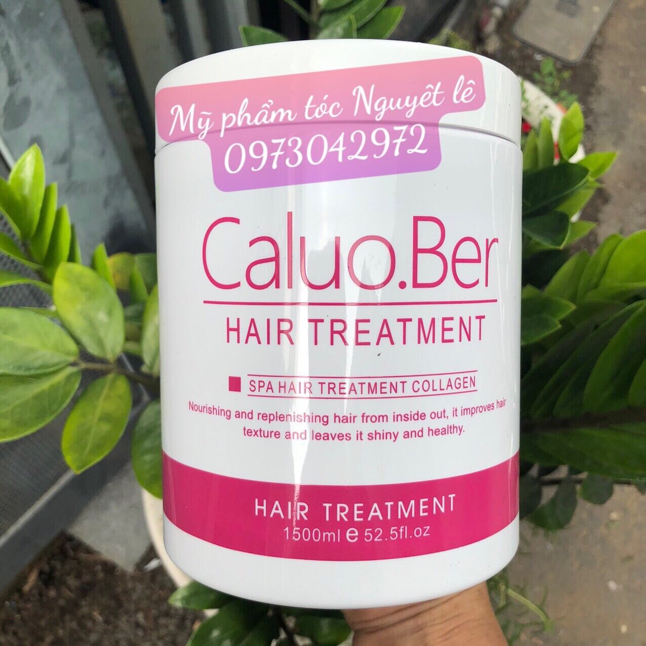 Dầu hấp ủ tóc siêu mượt collagen Caluo.Ber Hair Spa Treatment 1500ml